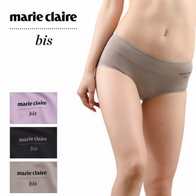 【おまとめ割対象】レディース ショーツ シームレス 吸水布付き フェムケアラボ marie claire bis マリ・クレール ビス