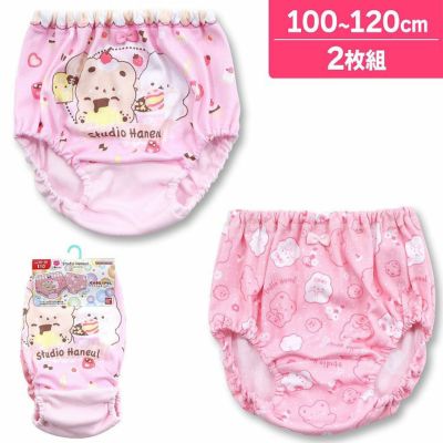 スタジオハヌル ショーツ パム タルト ポポ 女児 下着 パンツ 綿混 2枚組 A柄